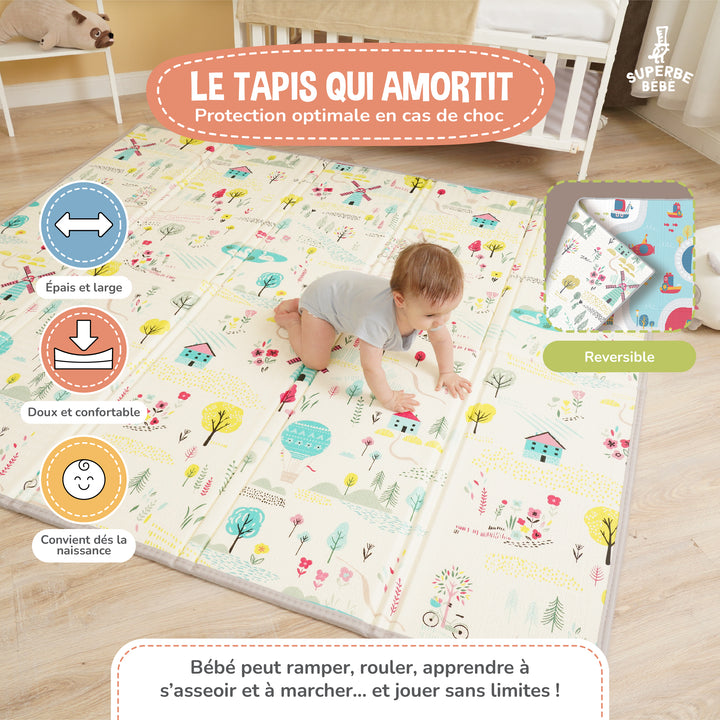 Tapis de Jeu en mousse, épais et pliable - Superbe Bébé#couleur_boat