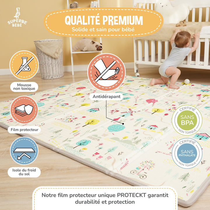 Tapis de Jeu en mousse, épais et pliable - Superbe Bébé#couleur_boat