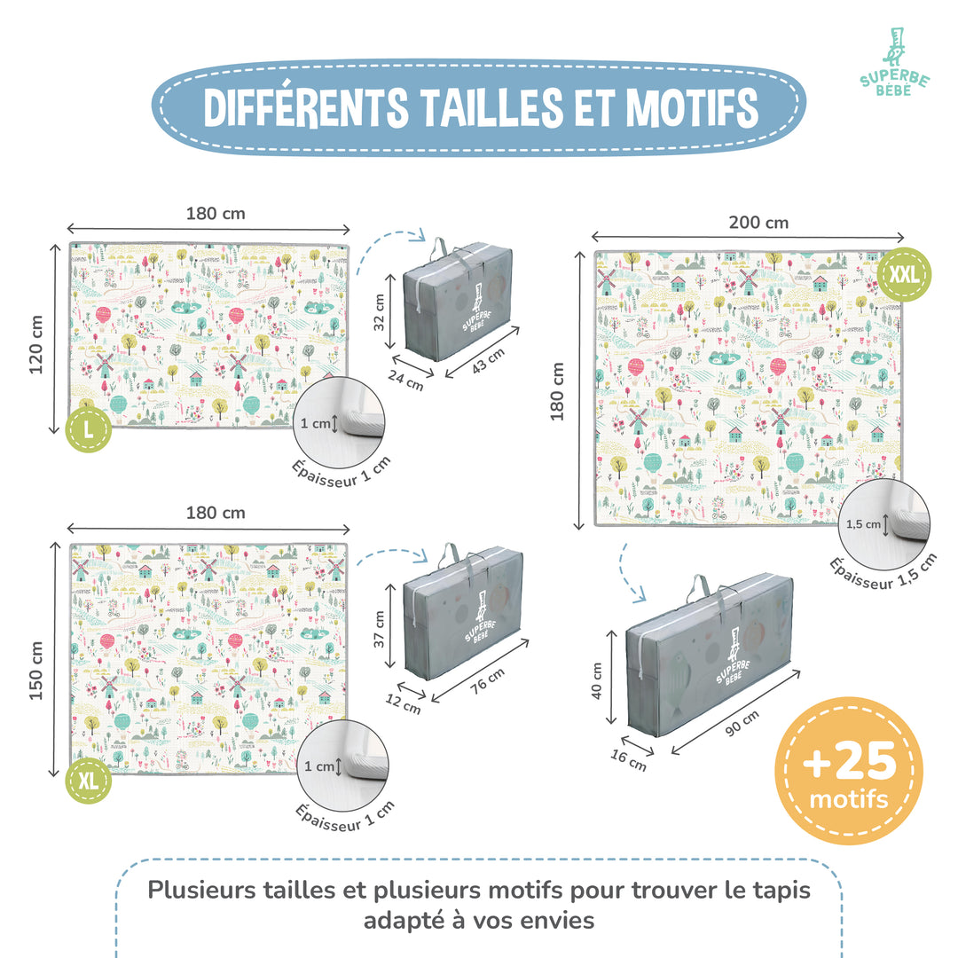 Tapis de Jeu en mousse, épais et pliable - Superbe Bébé#couleur_boat