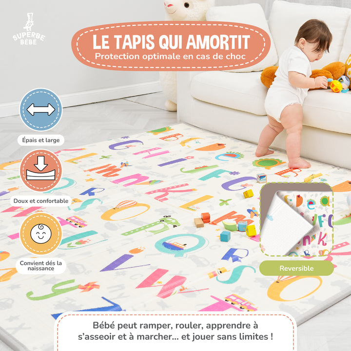 Tapis de Jeu en mousse, épais et pliable - Superbe Bébé#couleur_savannah