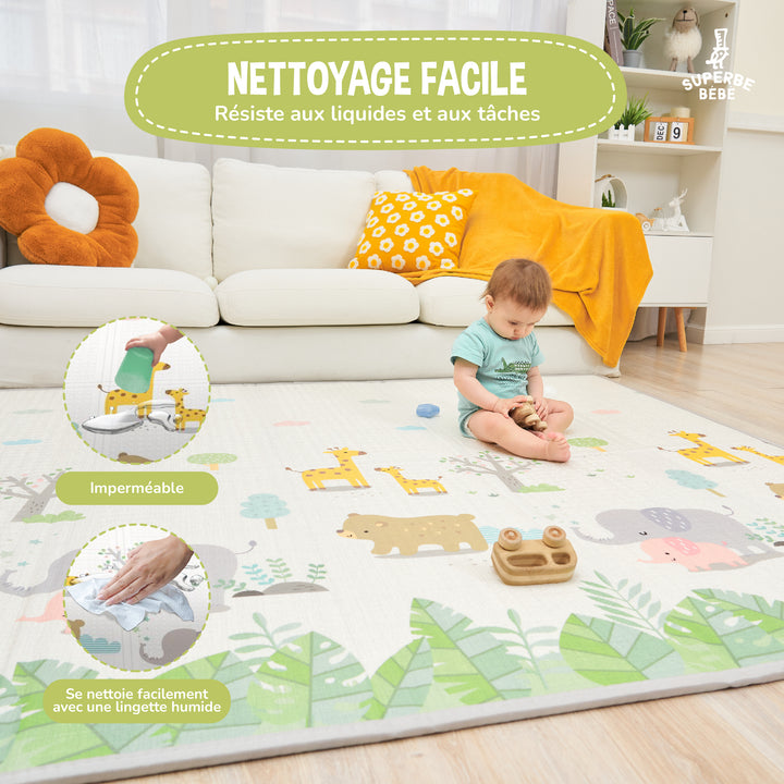Tapis de Jeu en mousse, épais et pliable - Superbe Bébé#couleur_savannah