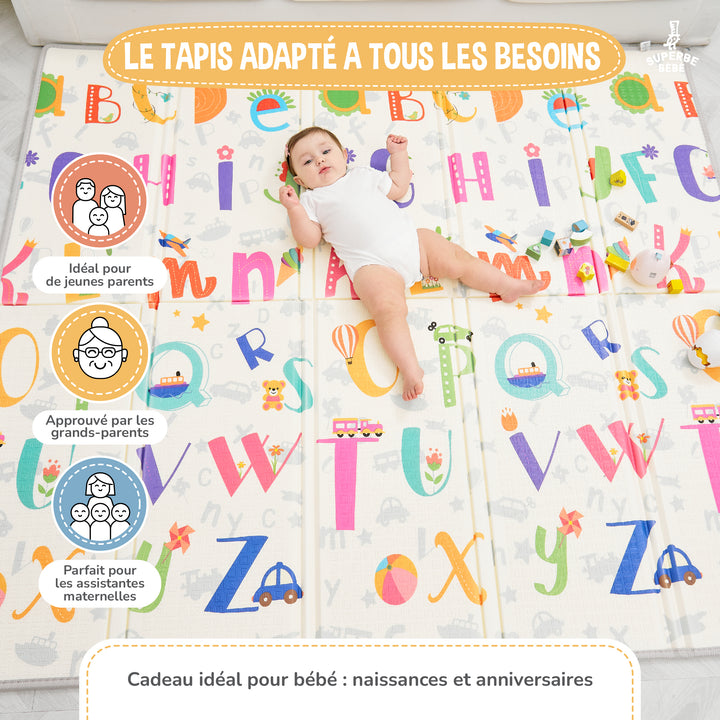 Tapis de Jeu en mousse, épais et pliable - Superbe Bébé#couleur_savannah