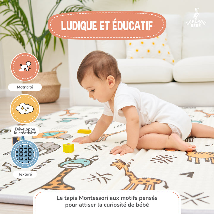 Tapis de Jeu en mousse, épais et pliable - Superbe Bébé#couleur_fox