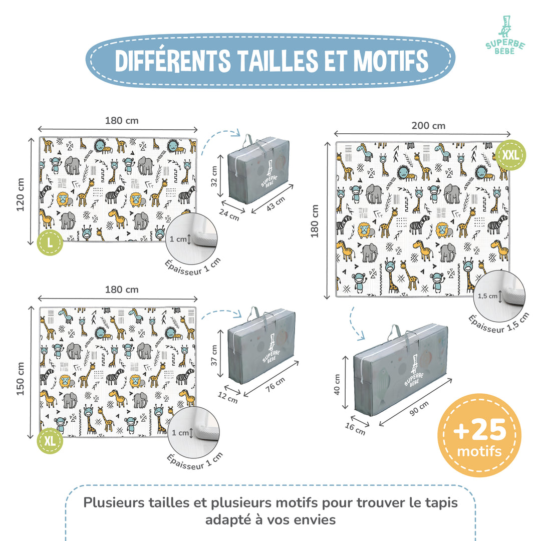 Tapis de Jeu en mousse, épais et pliable - Superbe Bébé#couleur_fox