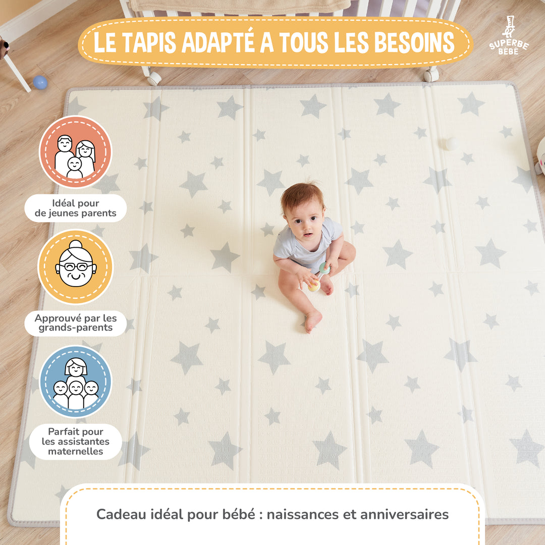 Tapis de Jeu en mousse, épais et pliable - Superbe Bébé#couleur_pink-panda