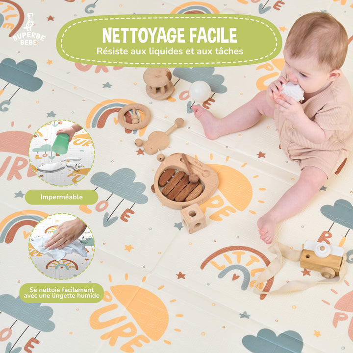 Tapis de Jeu en mousse, épais et pliable - Superbe Bébé#couleur_pure-big-love