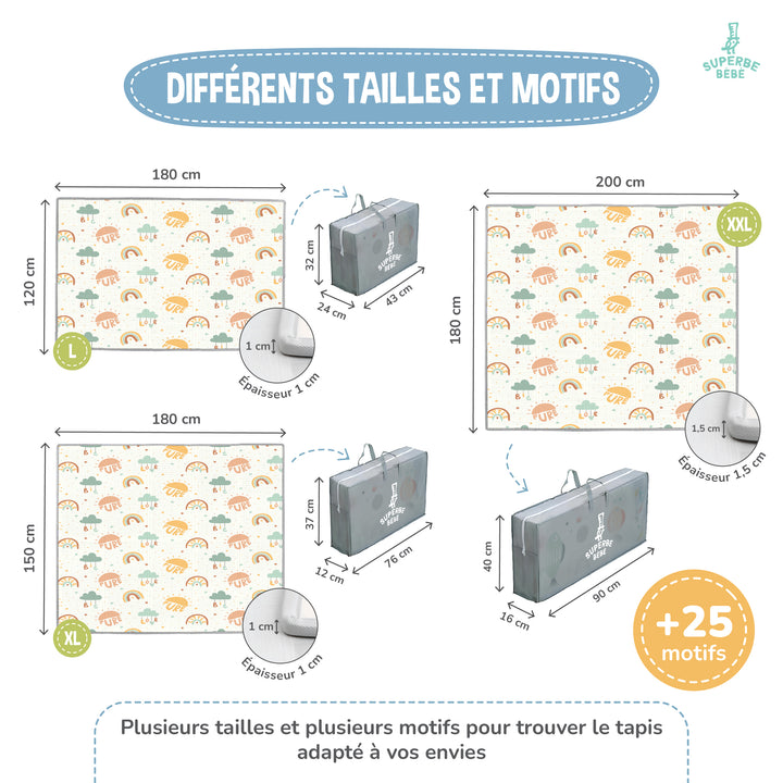 Tapis de Jeu en mousse, épais et pliable - Superbe Bébé#couleur_pure-big-love