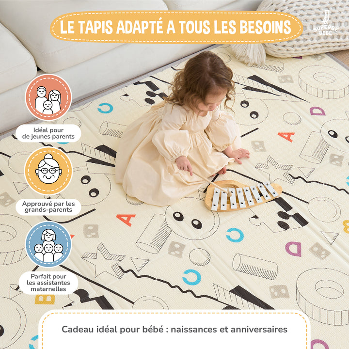 Tapis de Jeu en mousse, épais et pliable - Superbe Bébé#couleur_rainbow-sky