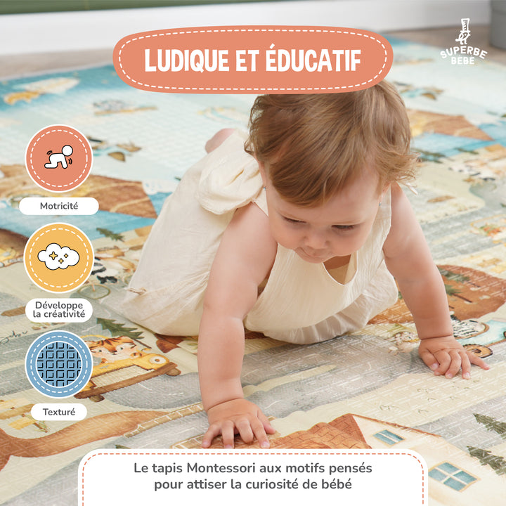 Tapis de Jeu en mousse, épais et pliable - Superbe Bébé#couleur_pteroglyphe