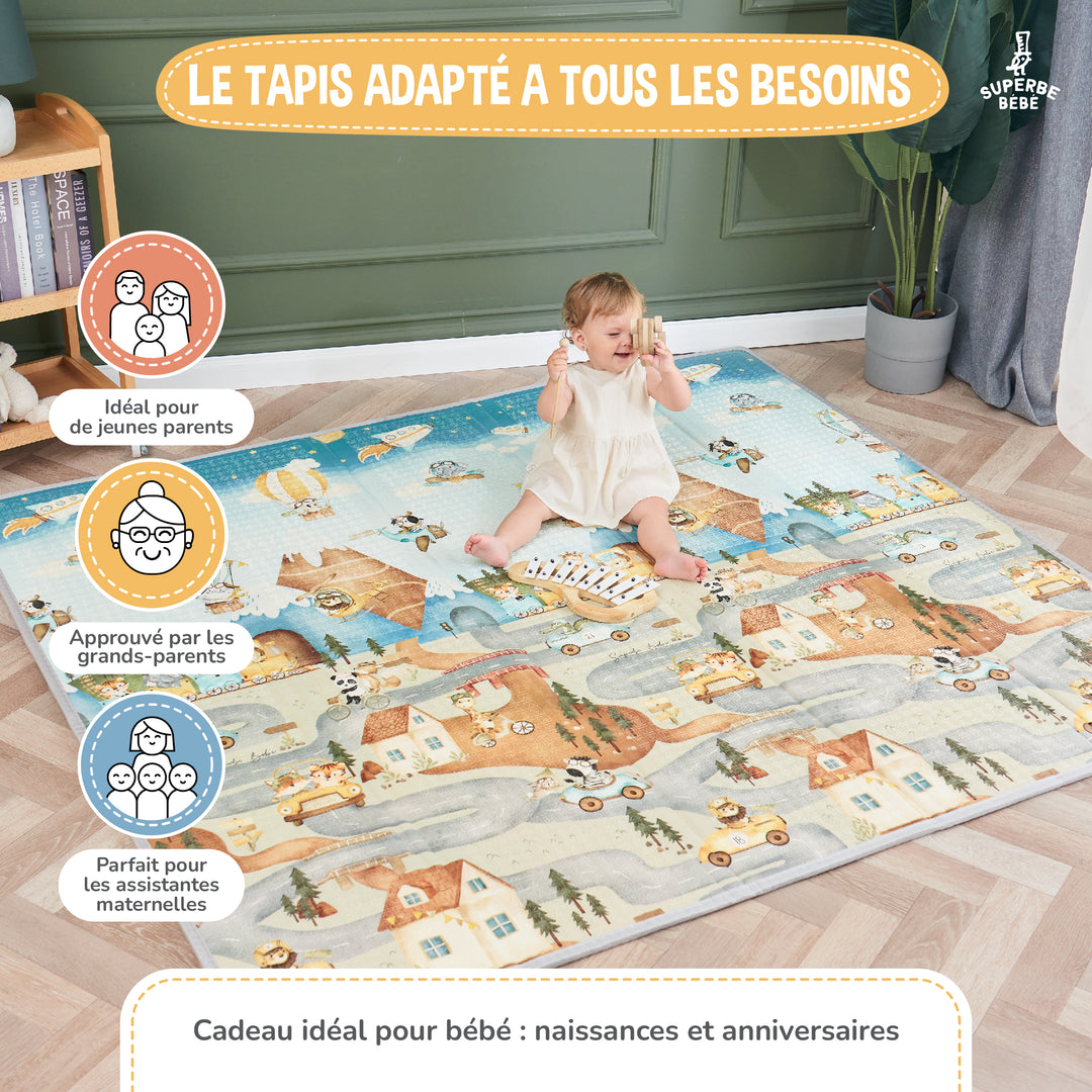 Tapis de Jeu en mousse, épais et pliable - Superbe Bébé#couleur_pteroglyphe