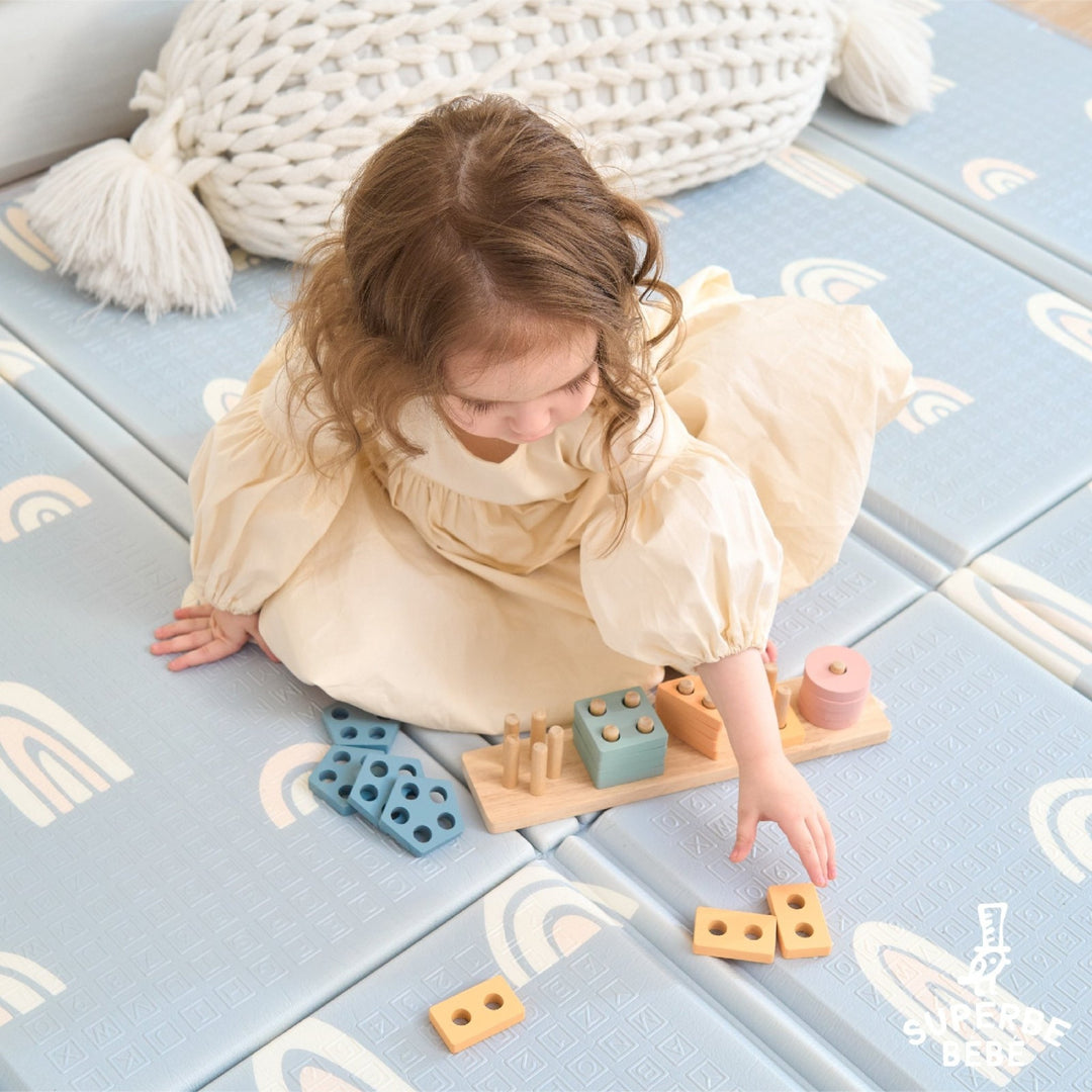 Blocs en bois à empiler - Jeu d'éveil