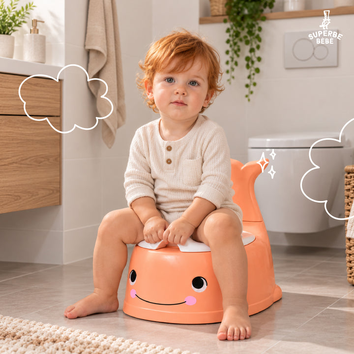 Pot bébé d'apprentissage de la propreté WHALINOU#couleur_salmon
