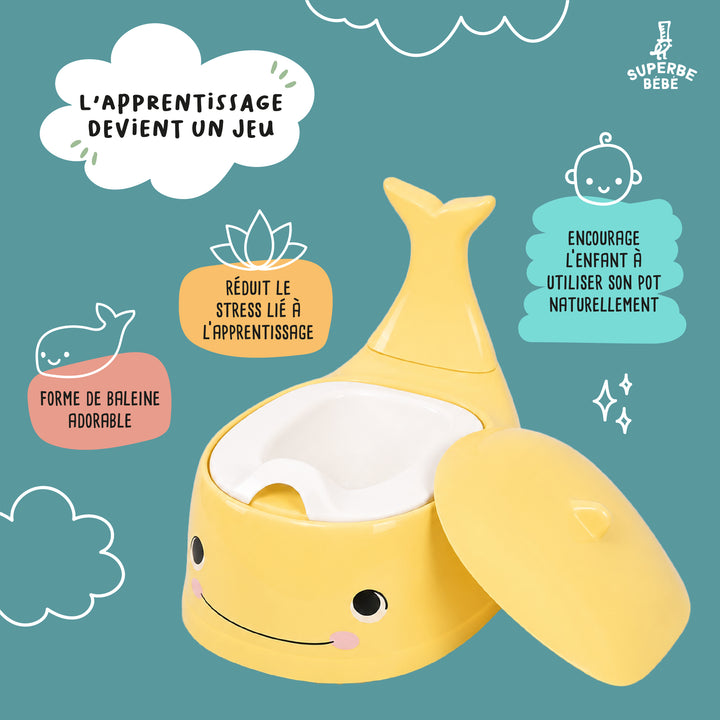 Pot bébé d'apprentissage de la propreté WHALINOU#couleur_yellow