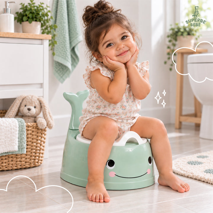 Pot bébé d'apprentissage de la propreté WHALINOU#couleur_green