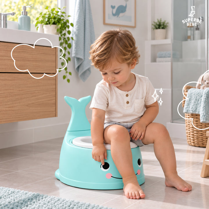 Pot bébé d'apprentissage de la propreté WHALINOU#couleur_blue