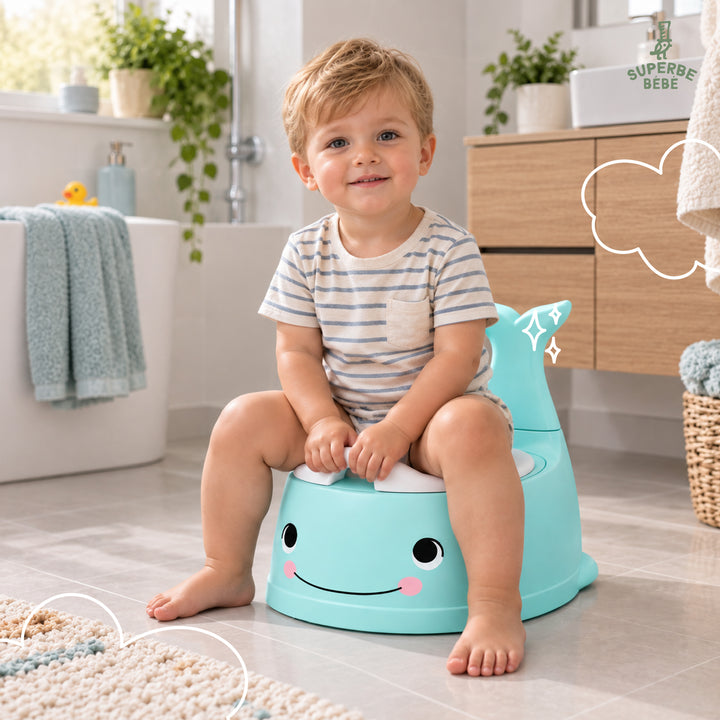 Pot bébé d'apprentissage de la propreté WHALINOU#couleur_blue