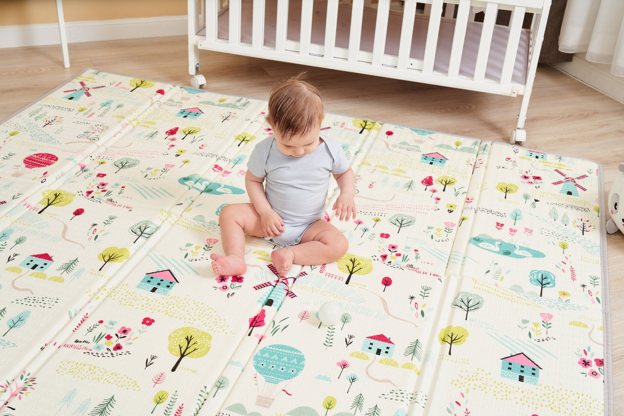 Baby Dan Tapete de Brincadeiras Pine 89x89 1000-52