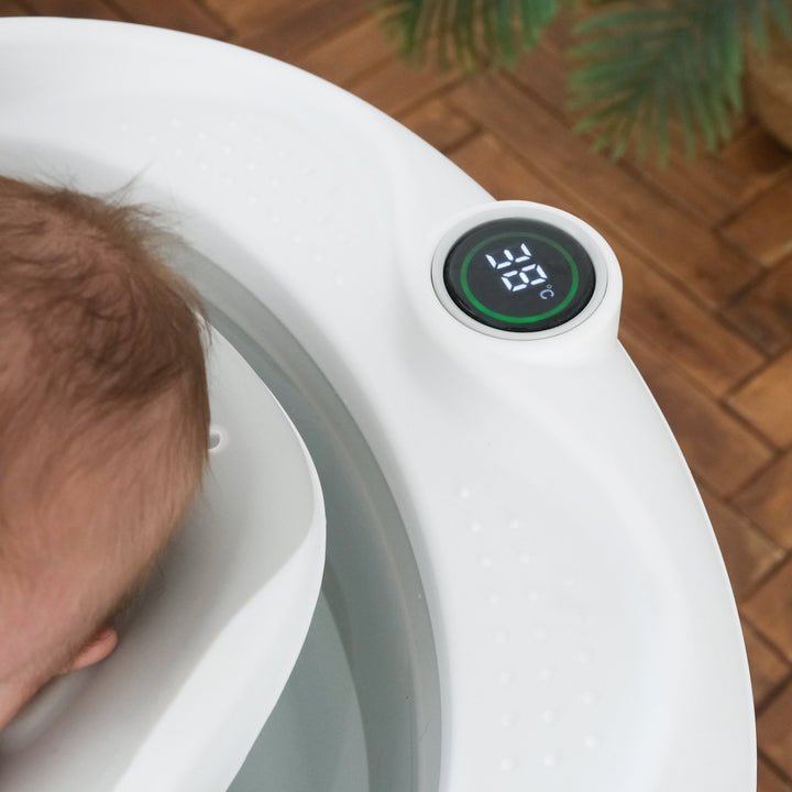 Baignoire bébé pliable avec support et kit de drainage#couleur_grey