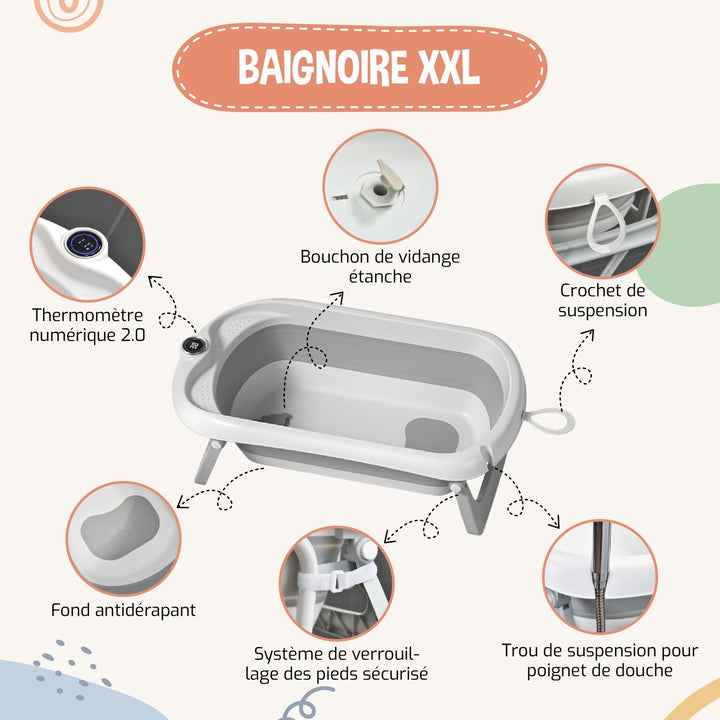 Baignoire LEAF avec support