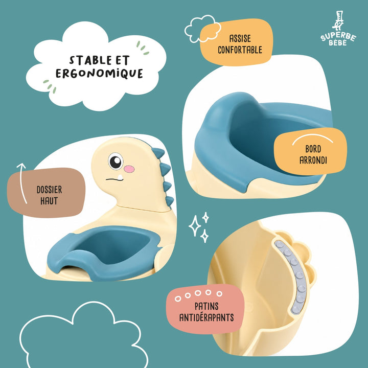 Pot bébé d'apprentissage de la propreté - DINO#couleur_beige