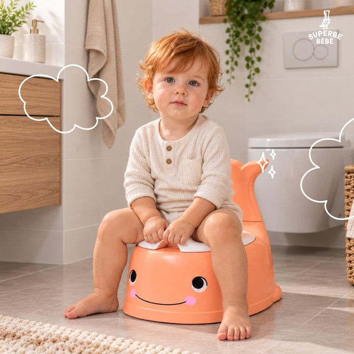 Pot bébé d'apprentissage de la propreté WHALINOU#couleur_salmon