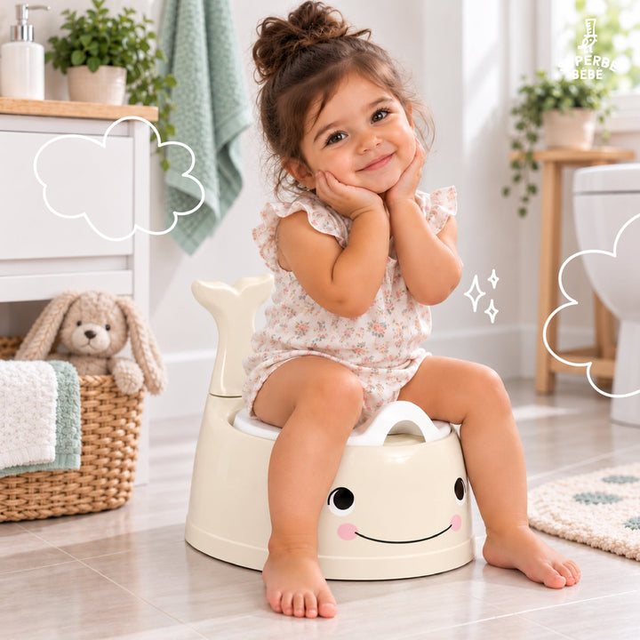 Pot bébé d'apprentissage de la propreté WHALINOU#couleur_beige