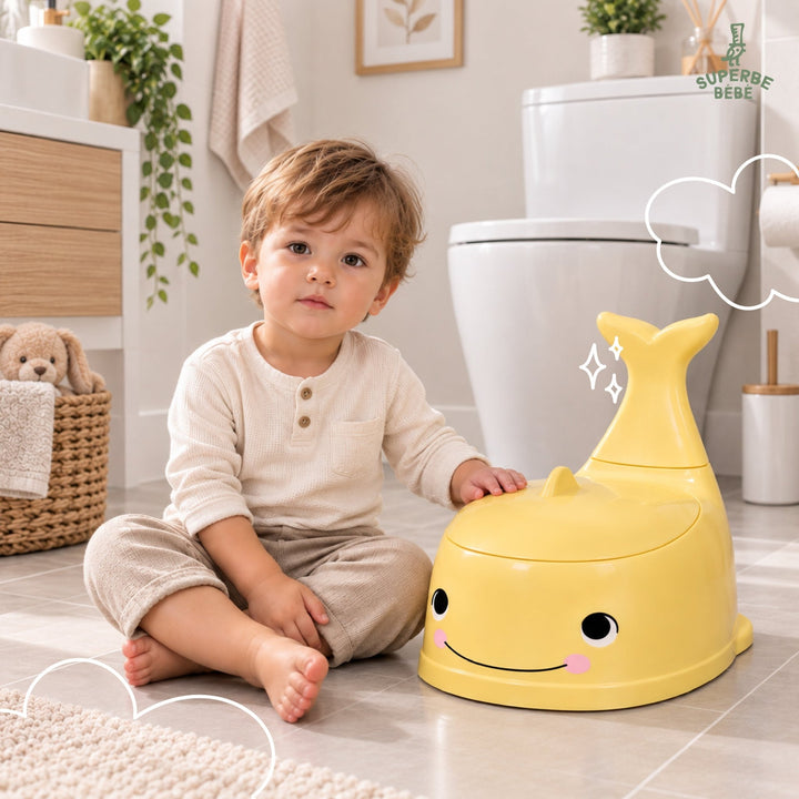 Pot bébé d'apprentissage de la propreté WHALINOU#couleur_yellow
