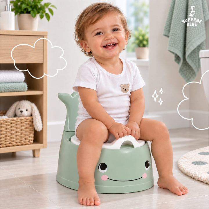 Pot bébé d'apprentissage de la propreté WHALINOU#couleur_green