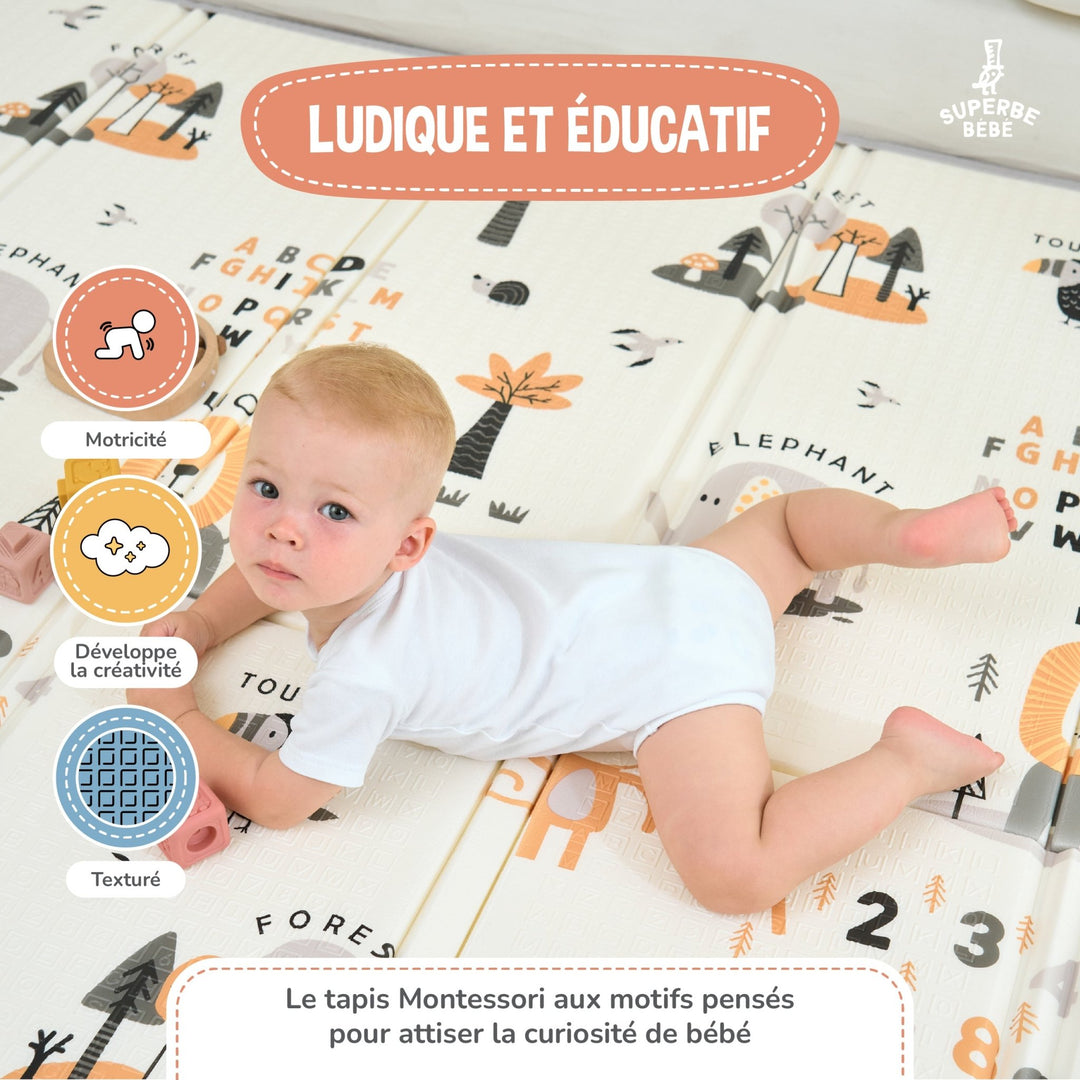 Tapis de Jeu en mousse, épais et pliable - Superbe Bébé#couleur_jungle