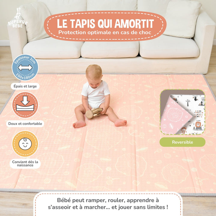Tapis de Jeu en mousse, épais et pliable - Superbe Bébé#couleur_jungle