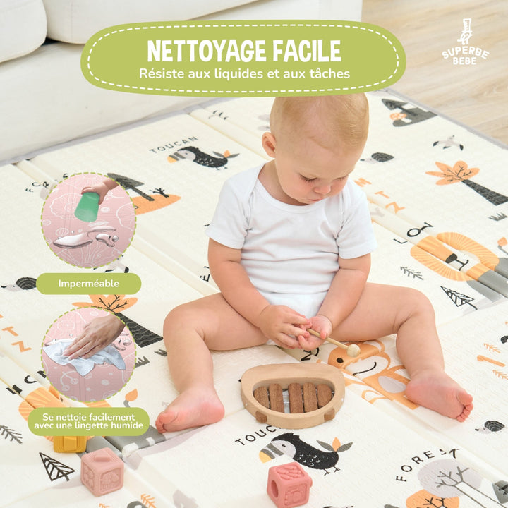 Tapis de Jeu en mousse, épais et pliable - Superbe Bébé#couleur_jungle