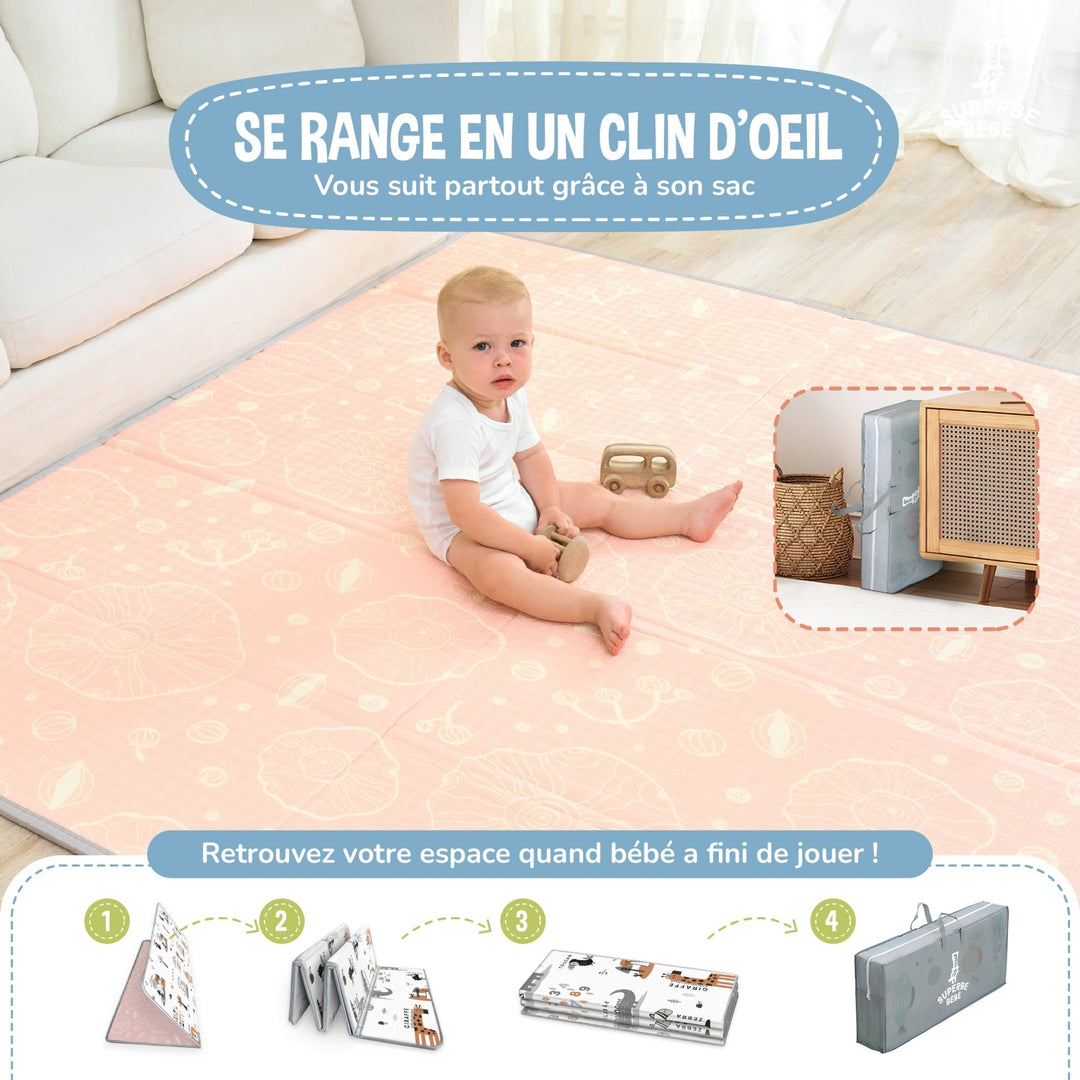 Tapis de Jeu en mousse, épais et pliable - Superbe Bébé#couleur_jungle