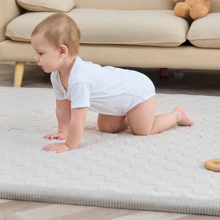 Tapis COCOON PLUS#couleur_beige-damier