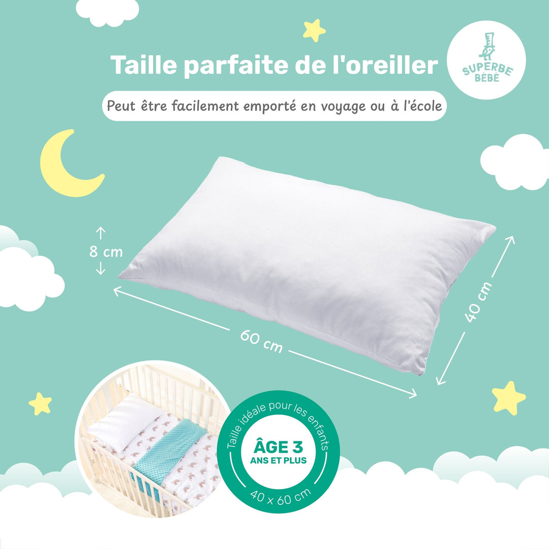 Oreiller Blanc - Superbe Bébé