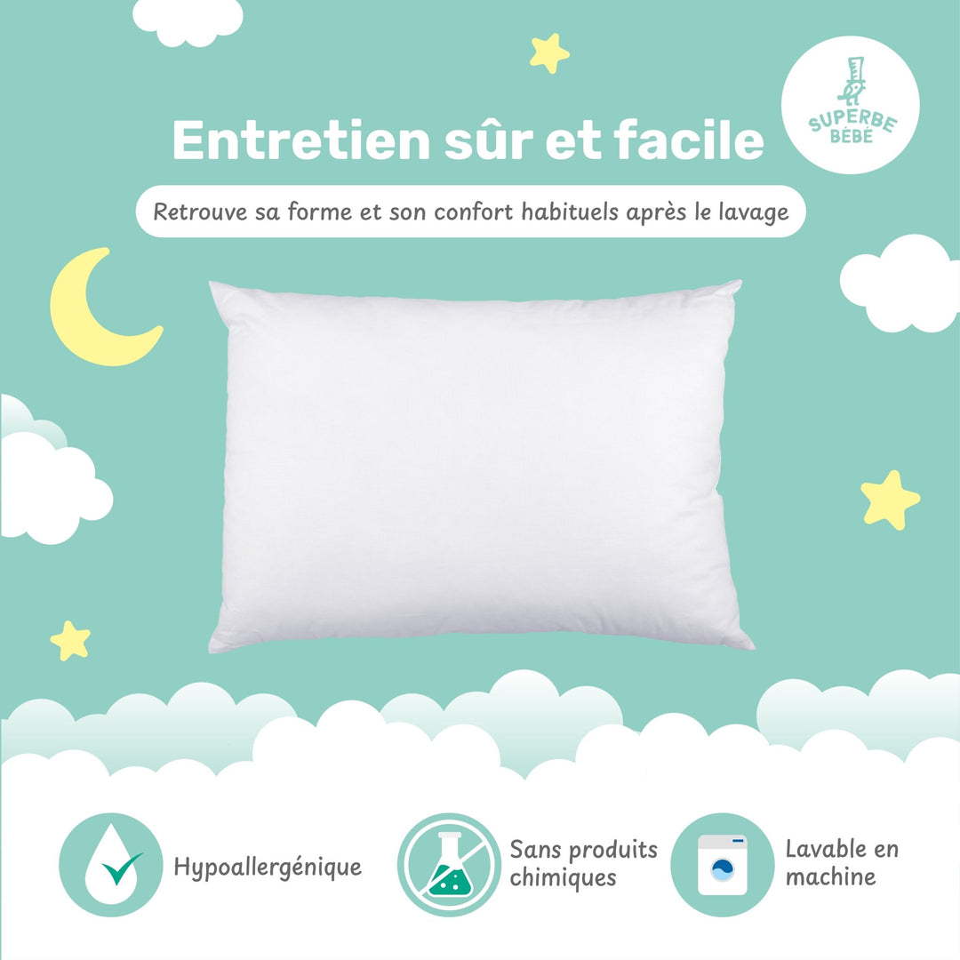 Oreiller Blanc - Superbe Bébé