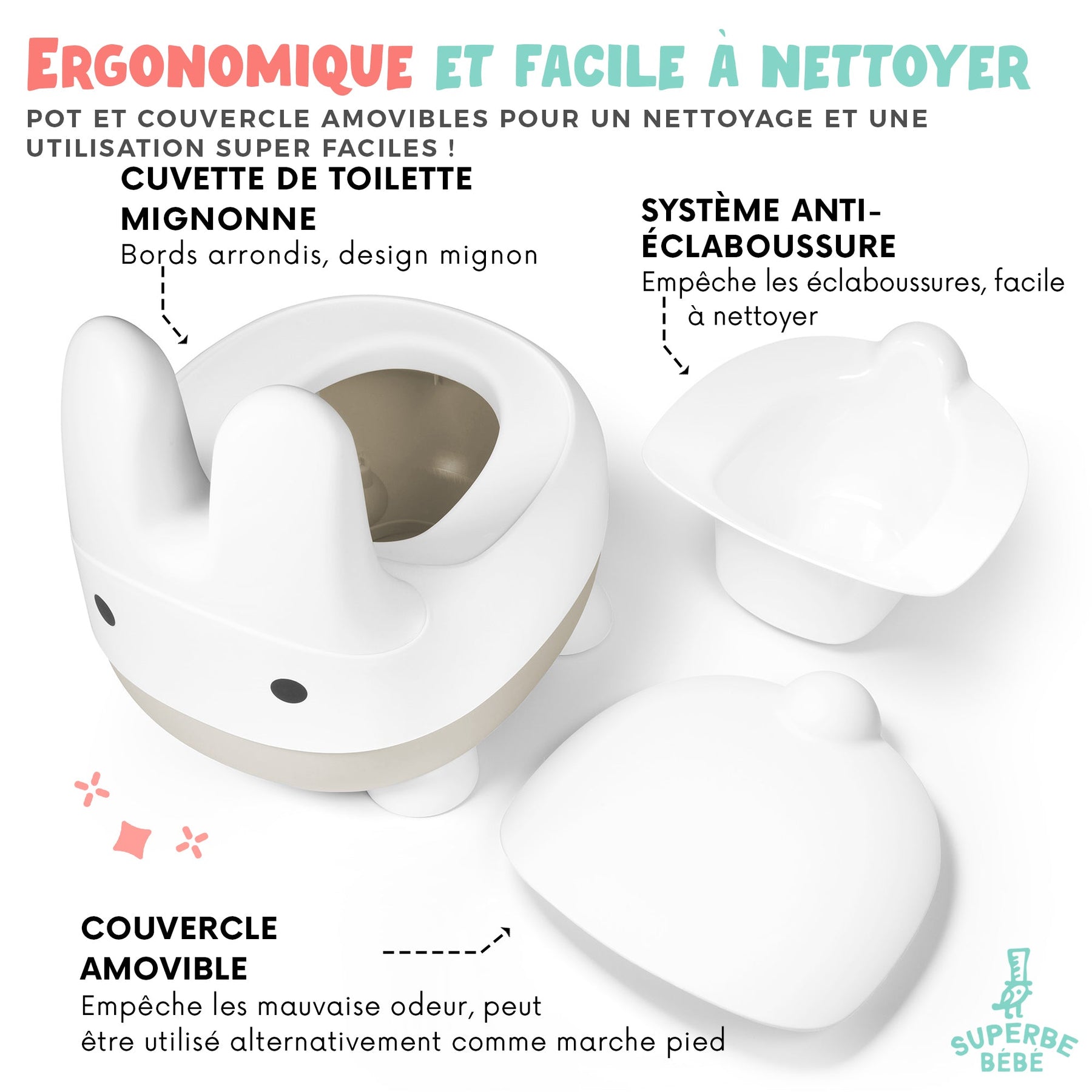 Pot toilette pour bébé - DINO  SUPERBE BÉBÉ – Superbe Bébé