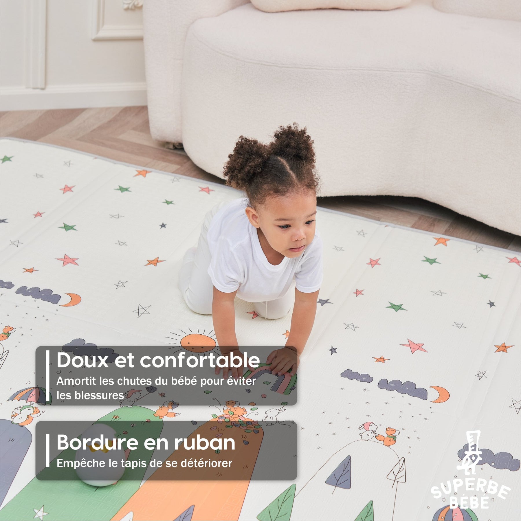 Hakuna Atte - Tapis De Jeu En Ousse Pour Bébés Et Enfants - 12 Dalles